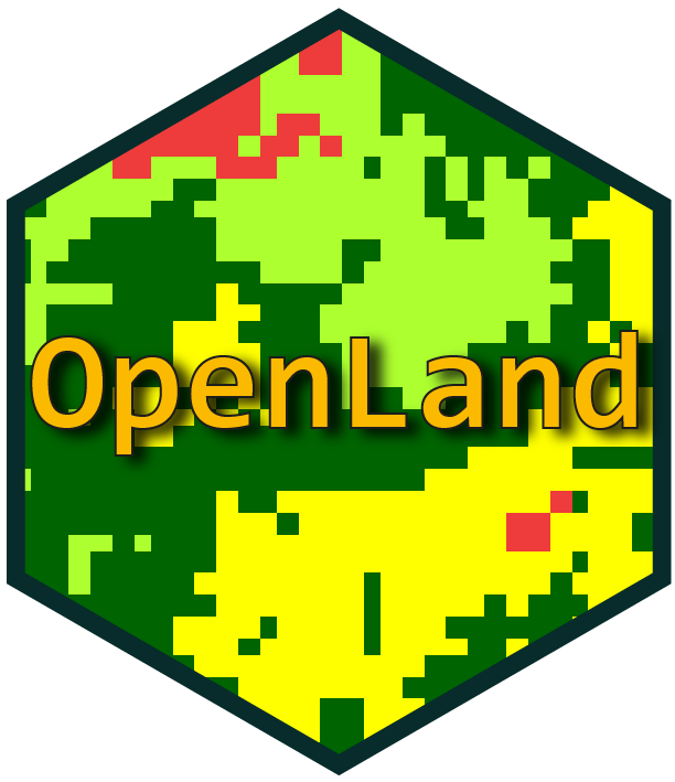Hex sticker of the OpenLand R package